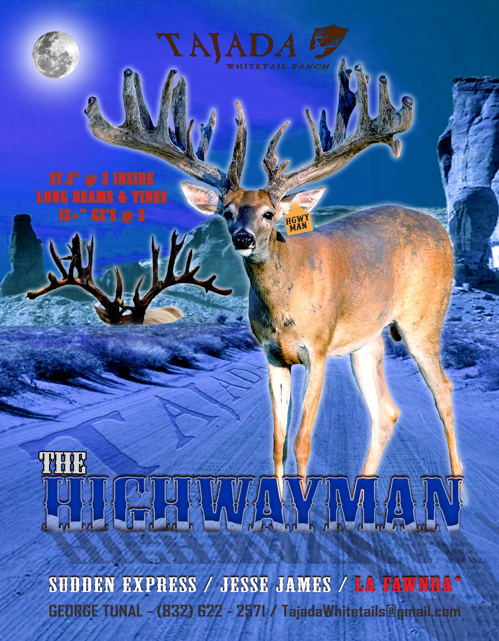 Highwayman Tajada advertising design
