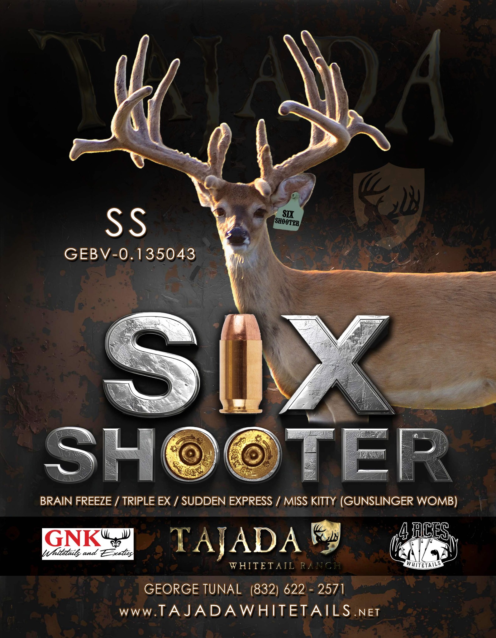 Six Shooter Tajada advertising design