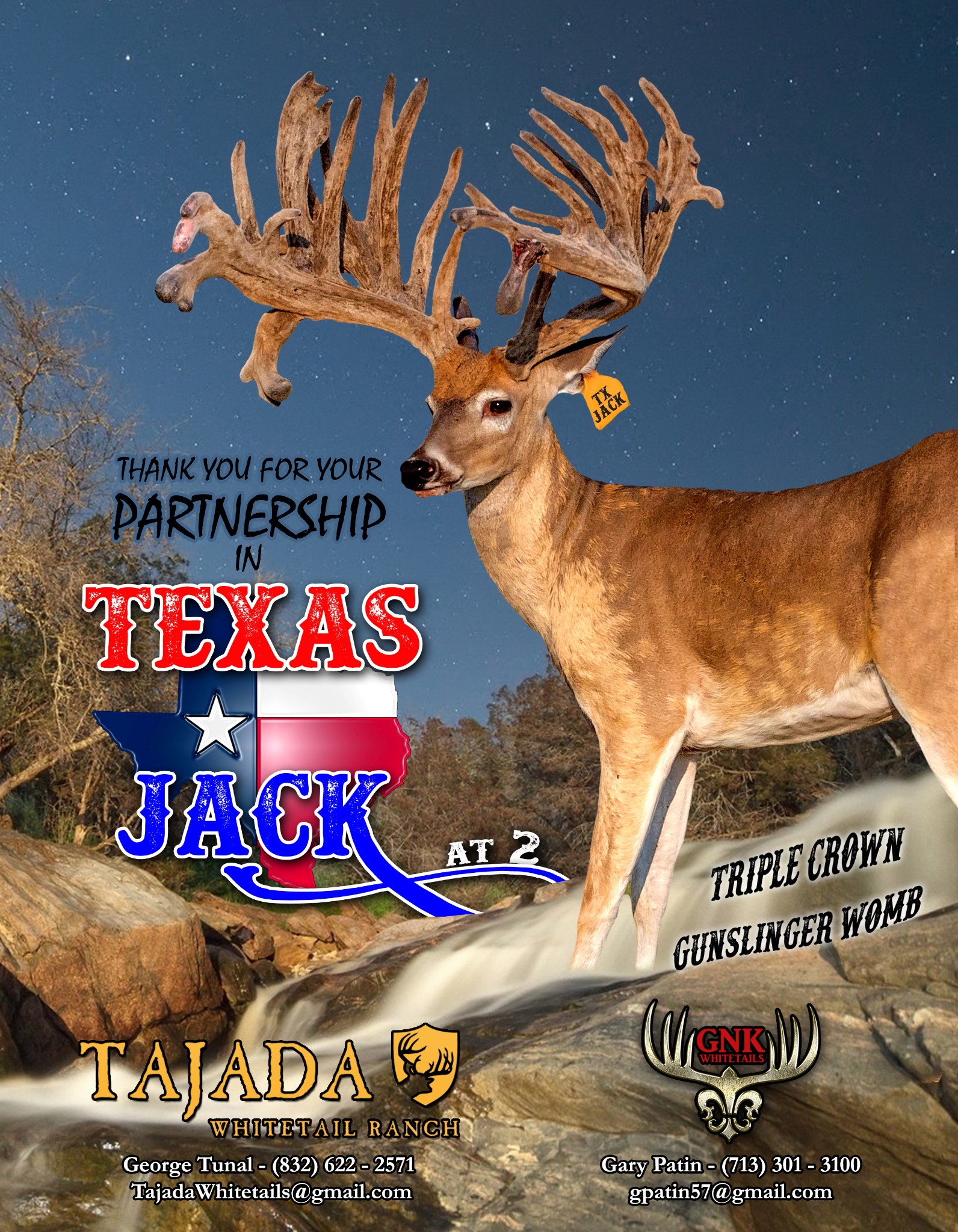 Texas Jack Tajada advertising design